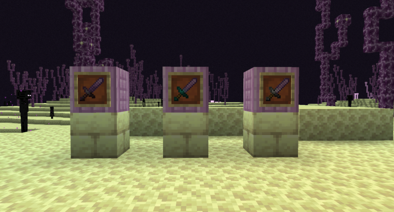 Shulkerdust Infused swords